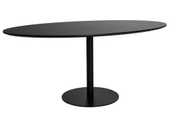 Miliboo Schwarzer ovaler Design-Esstisch B170 cm HALIA* Esstische