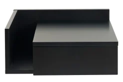 Miliboo Schwarzer Wand-Nachttisch mit Schublade B40 cm NASTY* Nachttische