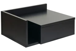 Miliboo Schwarzer Wand-Nachttisch mit Schublade B40 cm NASTY* Nachttische