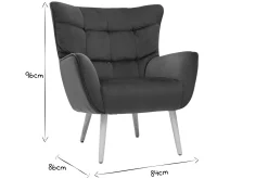 Miliboo Sessel aus Samt petrolfarben mit Holzfüßen AVERY* Design-sessel|Sessel