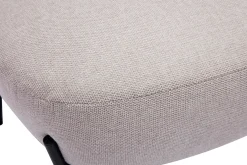 Miliboo Sessel im beigen Samtdesign mit schwarzem Metall BELEY* Design-sessel|Sessel