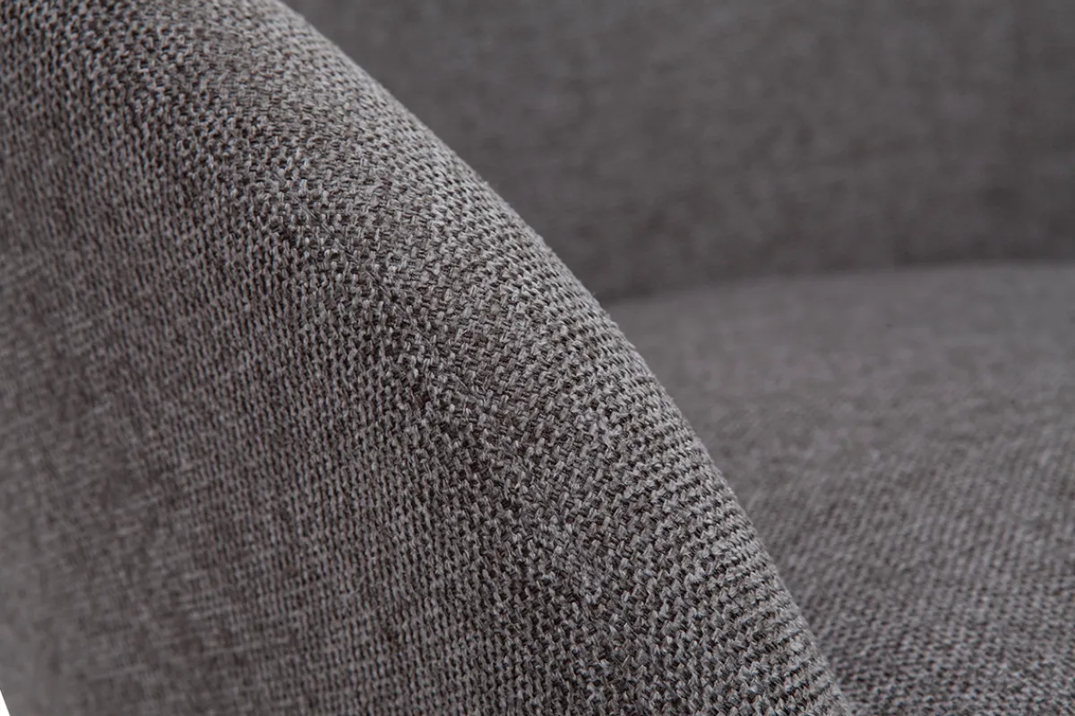 Miliboo Sessel im grauen Samtdesign mit hellen Holzfüßen OLIVIA* Design-sessel|Sessel