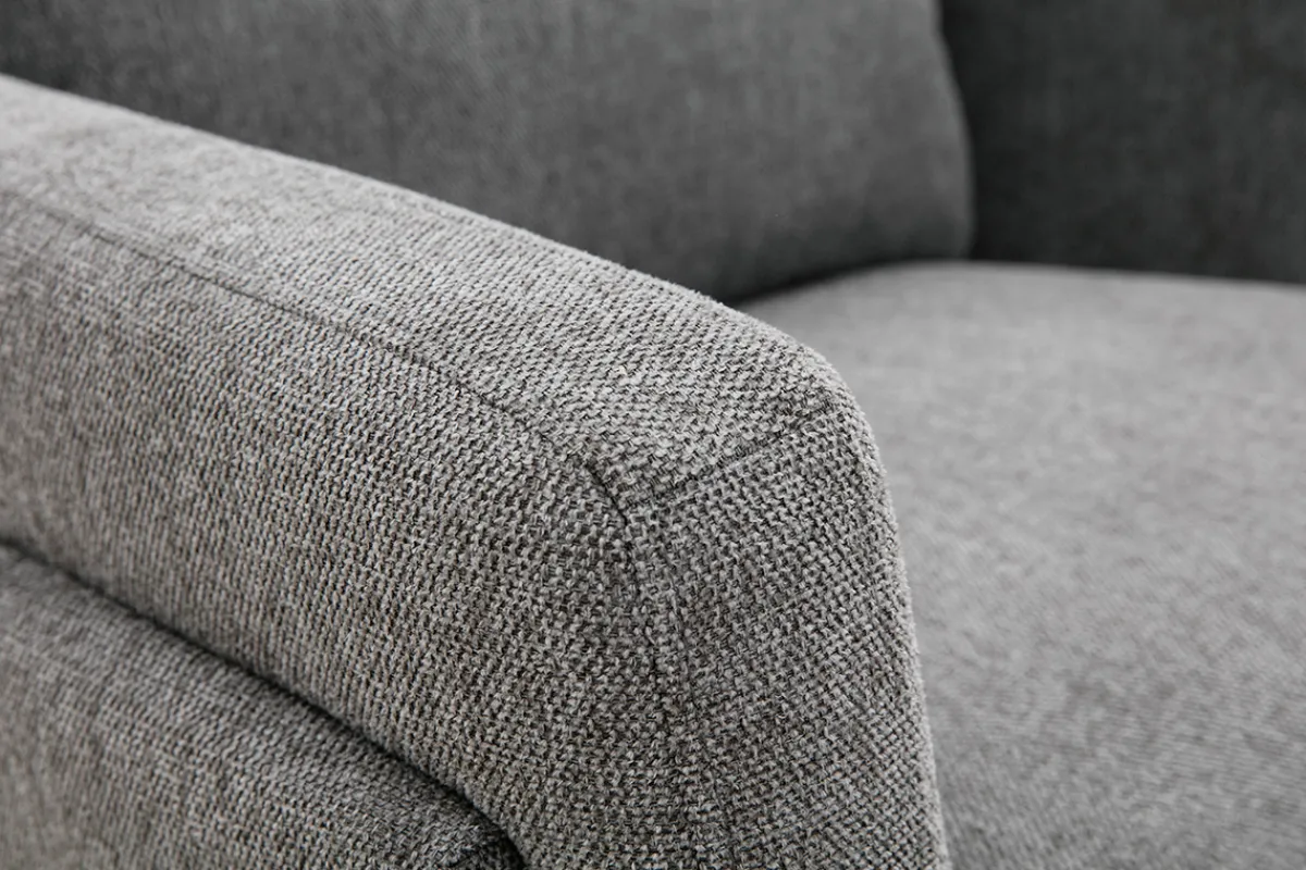 Miliboo Sessel mit grauem Stoff im Samtdesign Metallfüße MOSCO* Design-sessel|Sessel