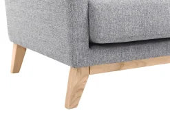Miliboo Sessel skandinavisch Hellgrau Füße aus hellem Holz OSLO* Design-sessel|Sessel