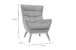 Miliboo Sessel Skandinavisch senfgelb aus Holz BRODY* Design-sessel|Sessel