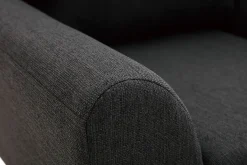 Miliboo Sessel Skandinavisch Stoff Anthrazitgrau ALICE* Design-sessel|Sessel
