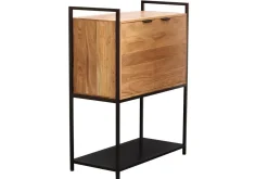 Miliboo Sideboard aus Akazie und schwarzem Metall H110 cm ARTHUS* Sideboards