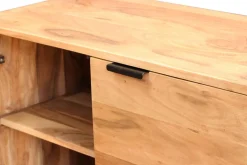 Miliboo Sideboard aus Akazie und schwarzem Metall H110 cm ARTHUS* Sideboards