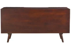 Miliboo Sideboard aus dunklem, massivem Mangoholz mit 2 Schiebetüren B140 cm ALBA* Sideboards