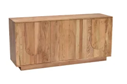Miliboo Sideboard aus Massivholz mit Relief 3 Türen B160 cm ARK* Sideboards