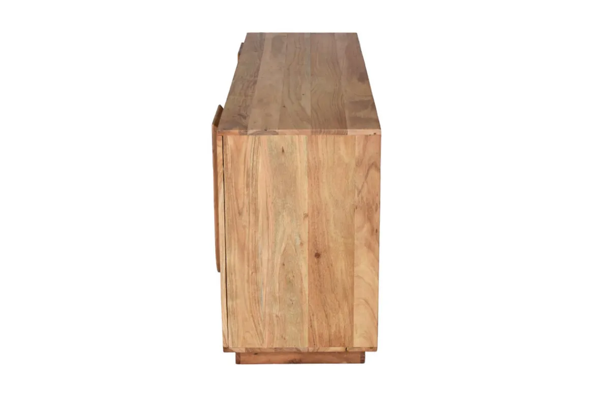 Miliboo Sideboard aus Massivholz mit Relief 3 Türen B160 cm ARK* Sideboards
