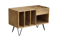 Miliboo Sideboard für Schallplatten aus Mangoholz und Metall B 90 cm BOOGIE* Sideboards