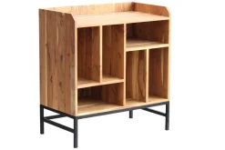 Miliboo Sideboard für Schallplatten aus Akazienholz und Metall BLUES* Sideboards