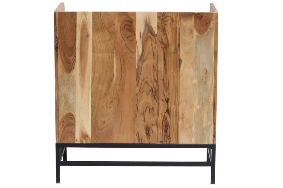 Miliboo Sideboard für Schallplatten aus Akazienholz und Metall BLUES* Sideboards