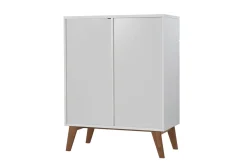 Miliboo Sideboard Skandinavienstil Weiß und Esche 80 cm MELKA* Sideboards