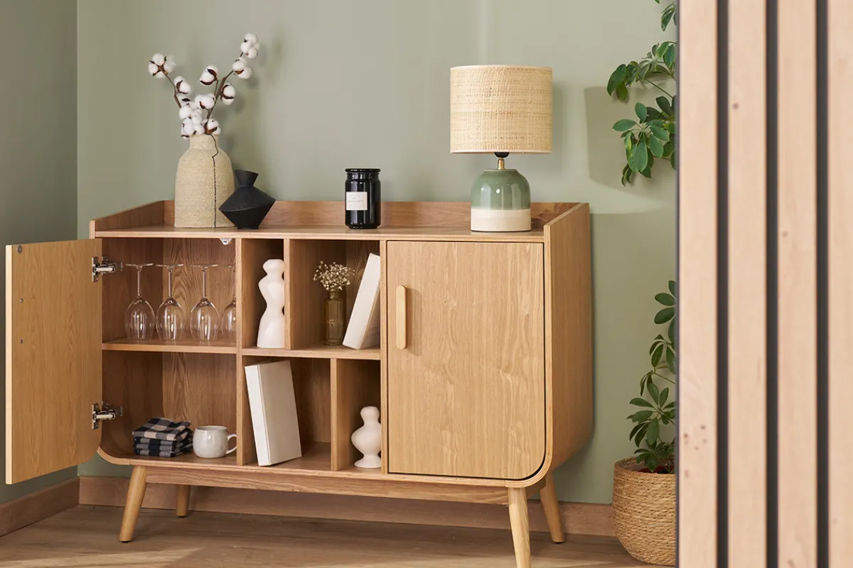 Miliboo Sideboard Vintage Holz Nussbaum HALLEN* Sideboards