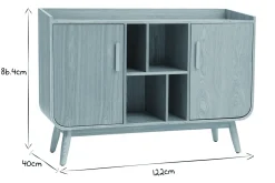 Miliboo Sideboard Vintage Holz Nussbaum HALLEN* Sideboards