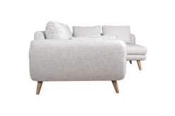 Miliboo 5-Sitzer skandinavisches Ecksofa hellgrau CREEP* Ecksofas