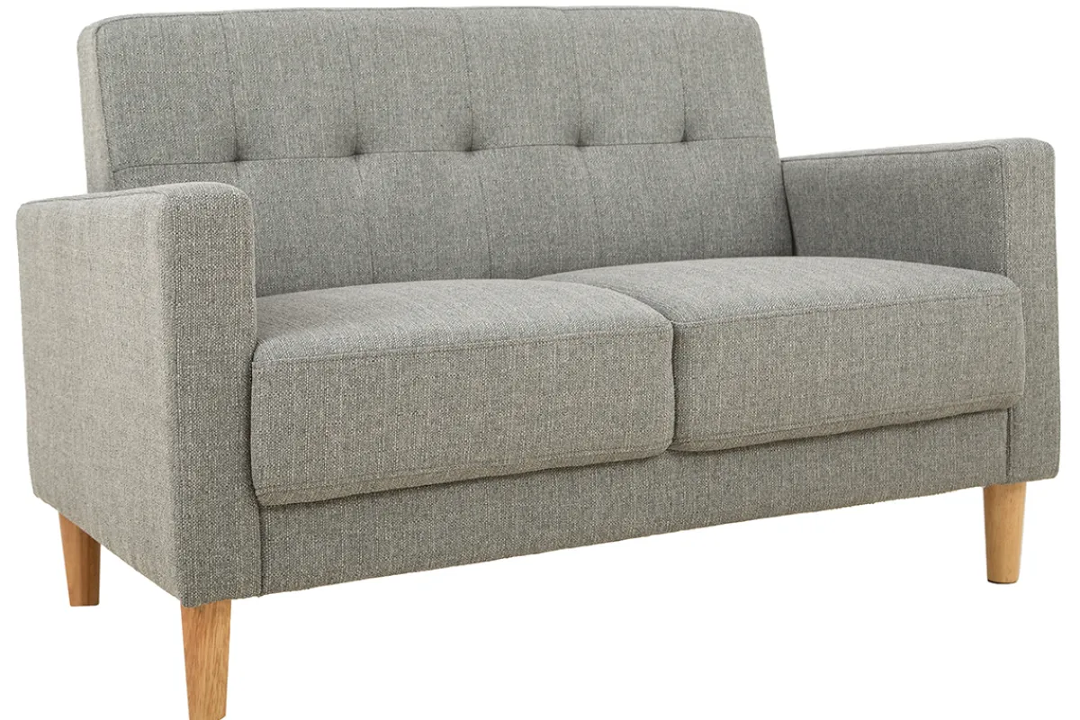 Miliboo 2-Sitzer Sofa aus grauem Stoff MOON* Design-sofas
