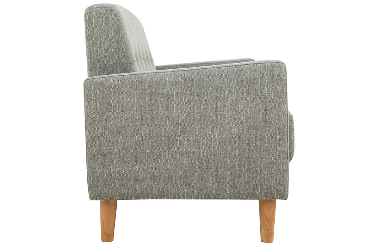 Miliboo 2-Sitzer Sofa aus grauem Stoff MOON* Design-sofas