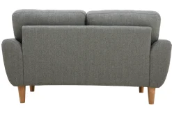 Miliboo 2-Sitzer Sofa mit Stoffbezug in Hellgrau ALICE* Design-sofas