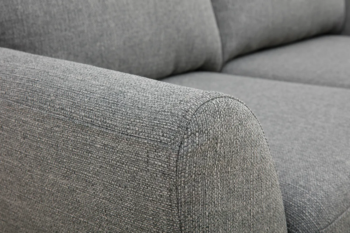 Miliboo 2-Sitzer Sofa mit Stoffbezug in Hellgrau ALICE* Design-sofas
