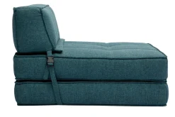 Miliboo 1-Sitzer-Schlafsessel in entenblauem Stoff KATY* Schlafsessel