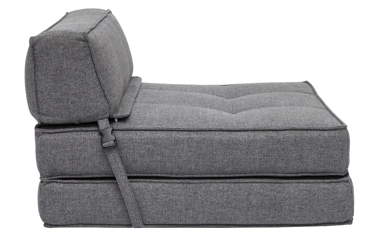 Miliboo 1-Sitzer-Schlafsessel in grauem Stoff KATY* Schlafsessel