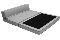Miliboo 2-Sitzer-Schlafsessel in hellgrauem Stoff KATY* Schlafsessel