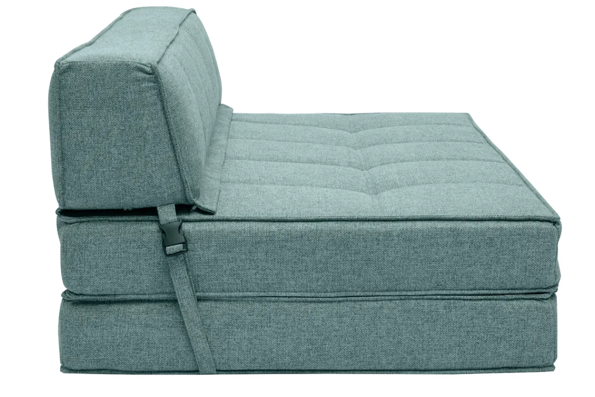 Miliboo 2-Sitzer-Schlafsofa graugrüner Stoff KATY* Schlafsessel