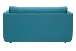 Miliboo 2-Sitzer-Schlafsofa in entemblauem Stoff LEON* Schlafsofas