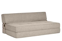 Miliboo 2-Sitzer-Schlafsofa taupefarbener Stoff KATY* Schlafsessel