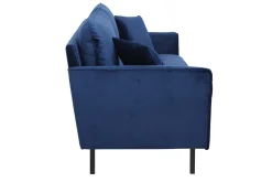 Miliboo 3-Sitzer-Sofa aus blauem Samt BEKA* Design-sofas