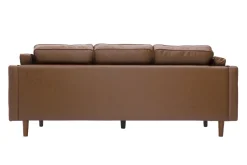 Miliboo 3-Sitzer-Sofa aus braunem Leder BRADLEY - Büffelleder* Ledersofas
