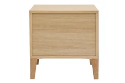 Miliboo Skandinavische Nachttische mit 2 Schubladen aus hellem Holz Eiche B50 cm (2er-Set) FREDDY* Nachttische