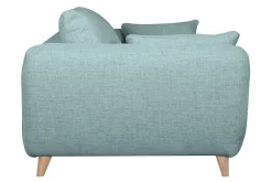 Miliboo Skandinavische Schlafcouch eisblau mit Matratze D10 cm 3-Sitzer CREEP* Schlafsofas
