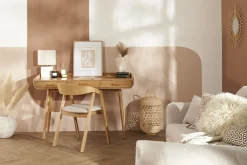 Miliboo Skandinavische Stühle aus hellem Eichenholz und beigem Stoff (2er-Set) LOVA* Design-stühle
