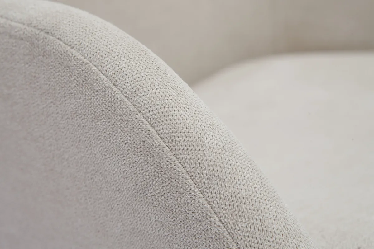 Miliboo Skandinavische Stühle aus beigem Stoff mit Samteffekt und helles Massivholz (2er-Set) HOLO* Design-stühle