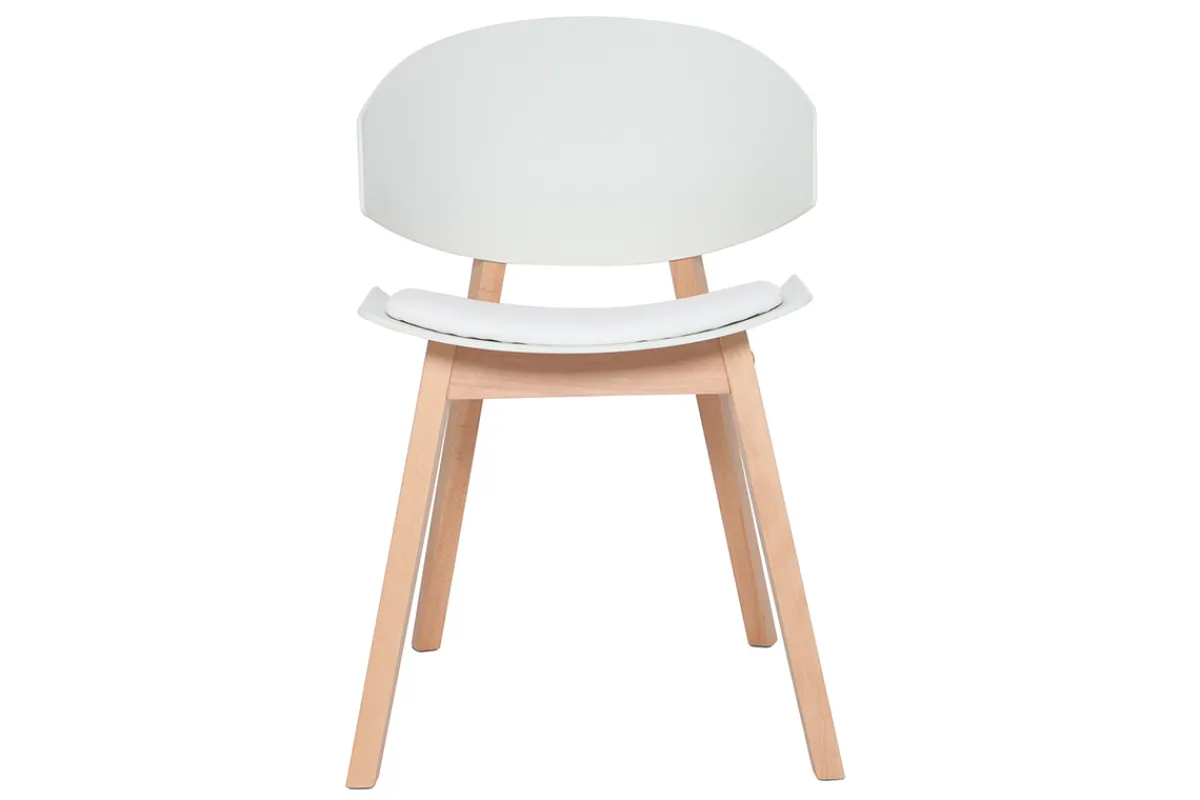 Miliboo Skandinavische Stühle aus weißem und hellem Holz (2er-Set) BOLEM* Design-stühle