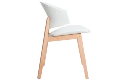 Miliboo Skandinavische Stühle aus weißem und hellem Holz (2er-Set) BOLEM* Design-stühle