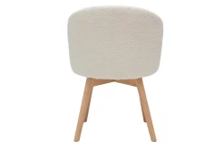 Miliboo Skandinavische Stühle aus Stoff mit Wolleffekt und massivem Buchenholz (2er-Set) VANITY* Design-stühle