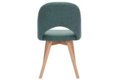 Miliboo Skandinavische Stühle aus graugrünem Stoff und hellem Massivholz (2er-Set) COSETTE* Design-stühle