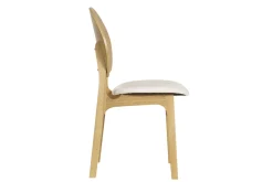 Miliboo Skandinavische Stühle aus Stoff mit Bouclé-Wolleffekt und hellem Holz (2er-Set) ELTON* Design-stühle