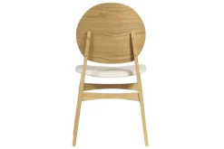 Miliboo Skandinavische Stühle aus Stoff mit Bouclé-Wolleffekt und hellem Holz (2er-Set) ELTON* Design-stühle