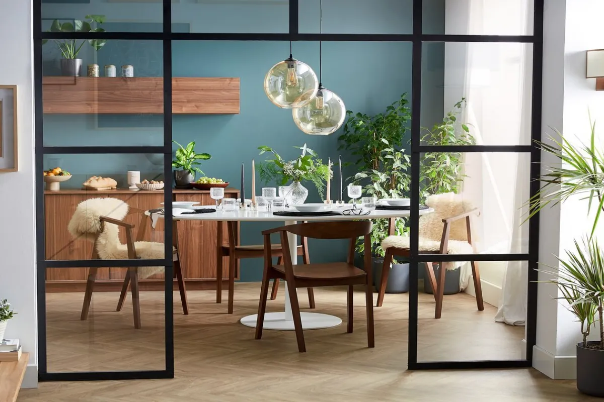 Miliboo Skandinavische Stühle aus dunklem Holz (2er-Set) BAHIA* Design-stühle|Holzstühle