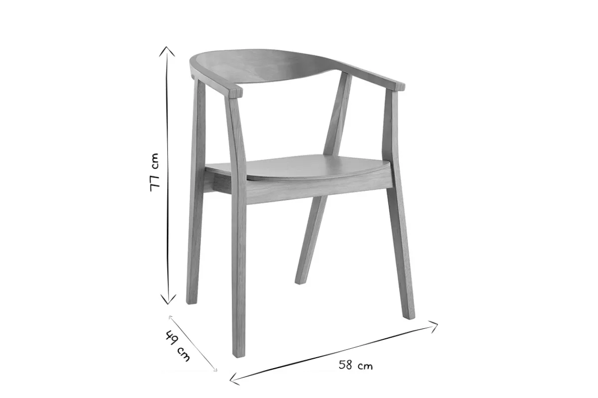 Miliboo Skandinavische Stühle aus Holz (2er-Set) BAHIA* Design-stühle|Holzstühle