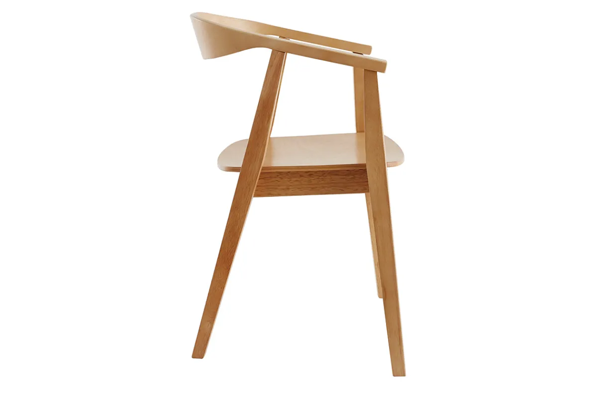Miliboo Skandinavische Stühle aus Holz (2er-Set) BAHIA* Design-stühle|Holzstühle