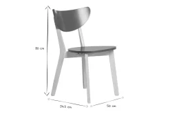 Miliboo Skandinavische Stühle in Petrolblau und hellem Holz (2er-Set) LEENA* Design-stühle|Holzstühle