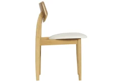 Miliboo Skandinavische Stühle in Weiß mit hellem Holz (2er Set) ELION* Design-stühle