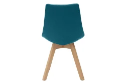 Miliboo Skandinavische Stühle mit Stoff in Blaugrün (2er-Set) MATILDE* Design-stühle